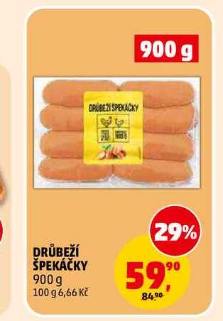 DRŮBEŽÍ ŠPEKÁČKY, 900 g