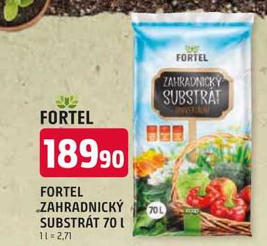 FORTEL ZAHRADNICKÝ SUBSTRÁT 70 L