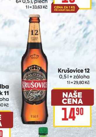 Krušovice 12 0,5l