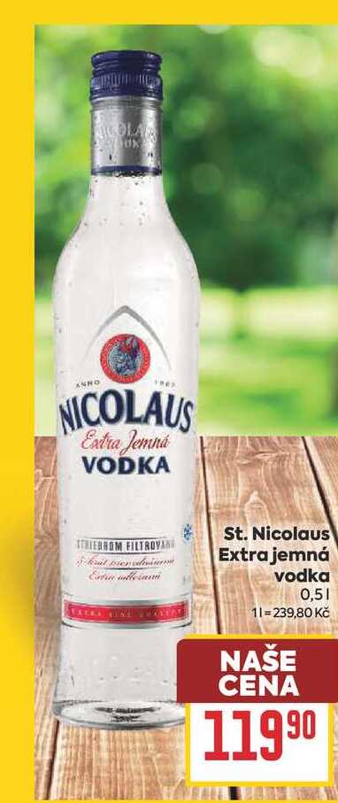 St. Nicolaus Extra jemná vodka 0,5l 