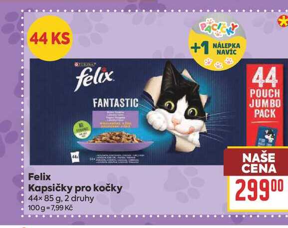 Felix Kapsičky pro kočky 44x 85 g