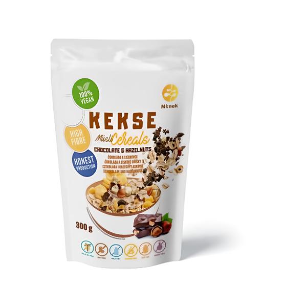 Kekse Cereálie Čokoláda a lískové oříšky bez lepku