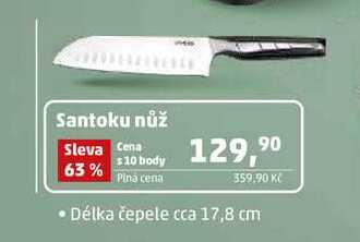 Santoku nůž Délka čepele cca 17,8 cm 