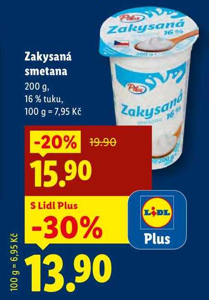 Zakysaná smetana, 200 g