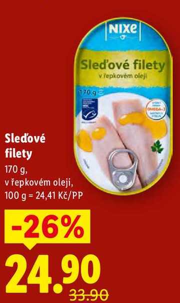 Sleďové filety, 170 g