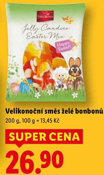 Velikonoční směs želé bonbonů, 200 g
