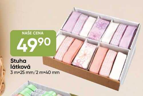 Stuha látková 3 mx25 mm, 2mx40 mm 
