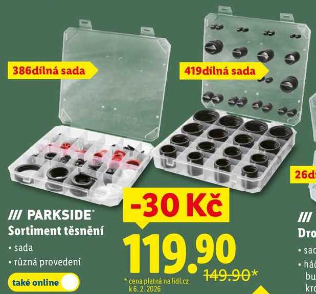 Sortiment těsnění