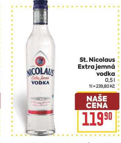 St. Nicolaus Extra jemná vodka 0,5l