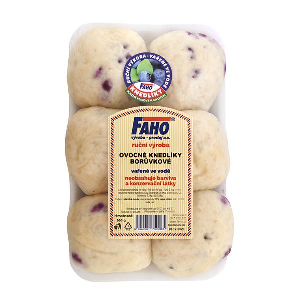 Faho Ovocné knedlíky kynuté Borůvkové