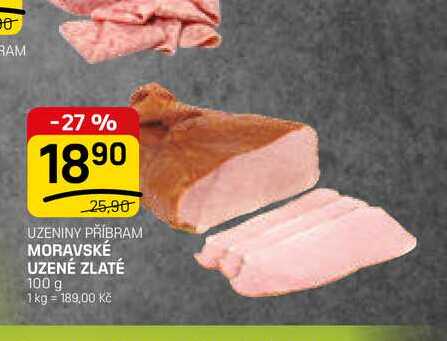 MORAVSKÉ UZENÉ ZLATÉ 100 g 