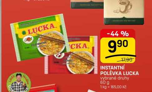 INSTANTNÍ POLÉVKA LUCKA vybrané druhy 60 g