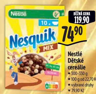   Nestlé Dětské cereálie 300-330 g 