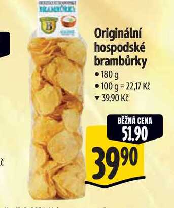  Originální hospodské brambůrky 180 g 