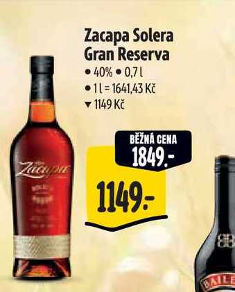 Zacapa Solera Gran Reserva 0,7 l