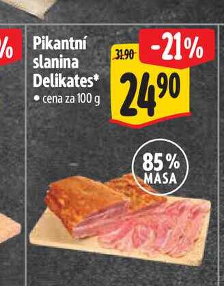 Pikantní slanina Delikates 100 g