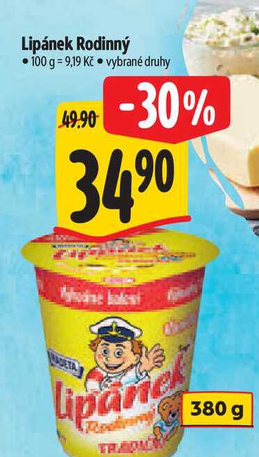 Lipánek Rodinný 380 g
