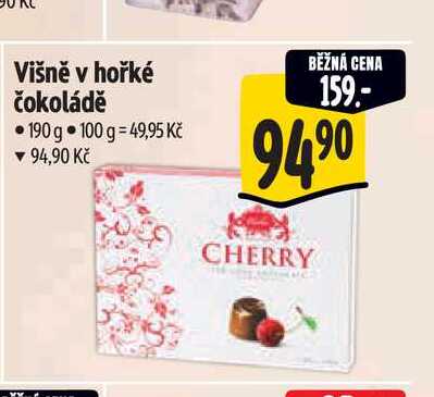 Višně v hořké čokoládě 100 g  
