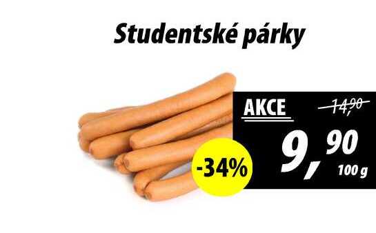 Studentské párky, 100 g 
