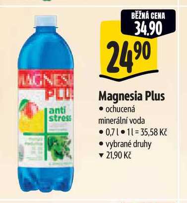 Magnesia Plus ochucená minerální voda 0,7 l