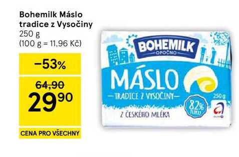 Bohemilk Máslo tradice z Vysočiny, 250 g