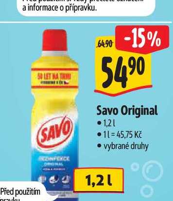  Savo Original 1,2 l