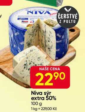 Niva sýr extra 50% 100 g