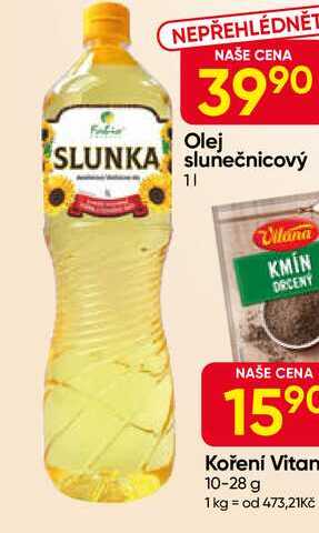 SLUNKA slunečnicový olej 1l