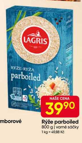 LAGRIS Rýže parboiled 800 g varné sáčky 