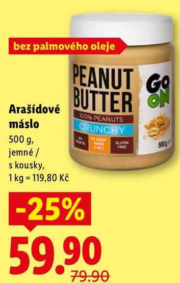 Arašídové máslo, 500 g