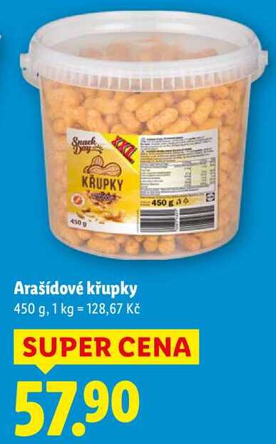 Arašídové křupky, 450 g