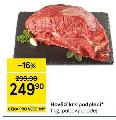 Hovězí krk podplecí, 1 kg
