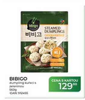 BIBIGO dumpling kuřecí s zeleninou 560 g