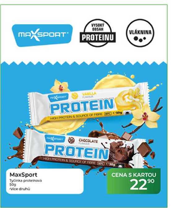 MaxSport Tyčinka proteinová 50g