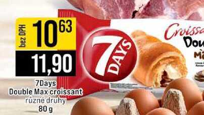 Double Max croissant různé druhy 80 g 