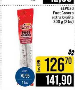 ELPOZO Fuet Casero extra kvalita 300 g (2 ks)