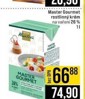 Master Gourmet rostlinný krém na vařeni 26% 1l