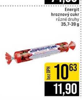 Energit hroznový cukr různé druhy 35,7-39 g