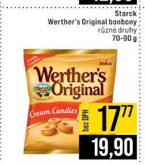 Storck Werther's Original bonbony různé druhy 70-90 g