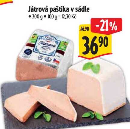 Játrová paštika v sádle, 300 g 