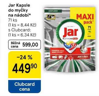 Jar Kapsle do myčky na nádobí, 71 ks