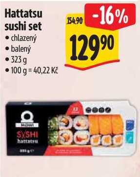 Hattatsu sushi set, 323 g