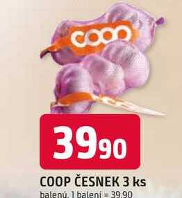 COOP ČESNEK 3 ks