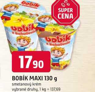 BOBÍK MAXI 130 g smetanový krém 