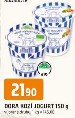 BIO DORA KOZÍ JOGURT 150 g