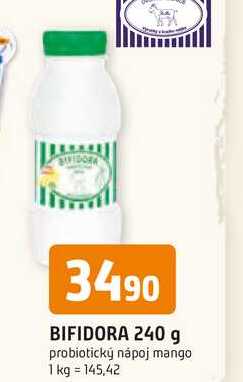 BIFIDORA 240 g probiotický nápoj mango 