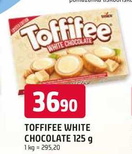 TOFFIFEE WHITE CHOCOLATE 125 g