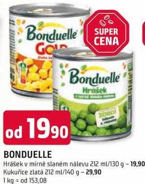 Bonduelle Kukuřice zlatá 212 ml/140 g