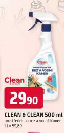 CLEAN & CLEAN 500 ml prostředek na rez a vodní kámen 