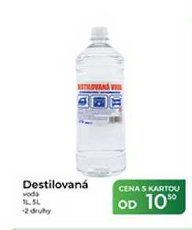 Destilovaná voda 1 L